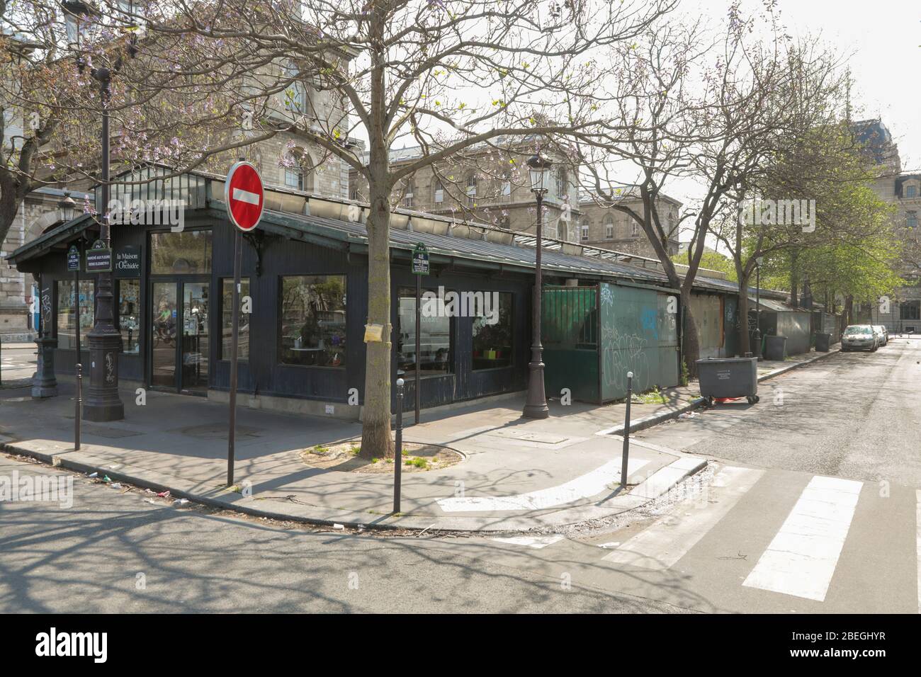 PLACE LOUIS LEPINE: MARCHE AUX FLEURS PARIS Stockfoto