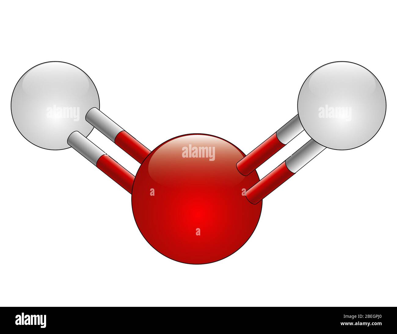 Wasser-Molekül Stockfoto
