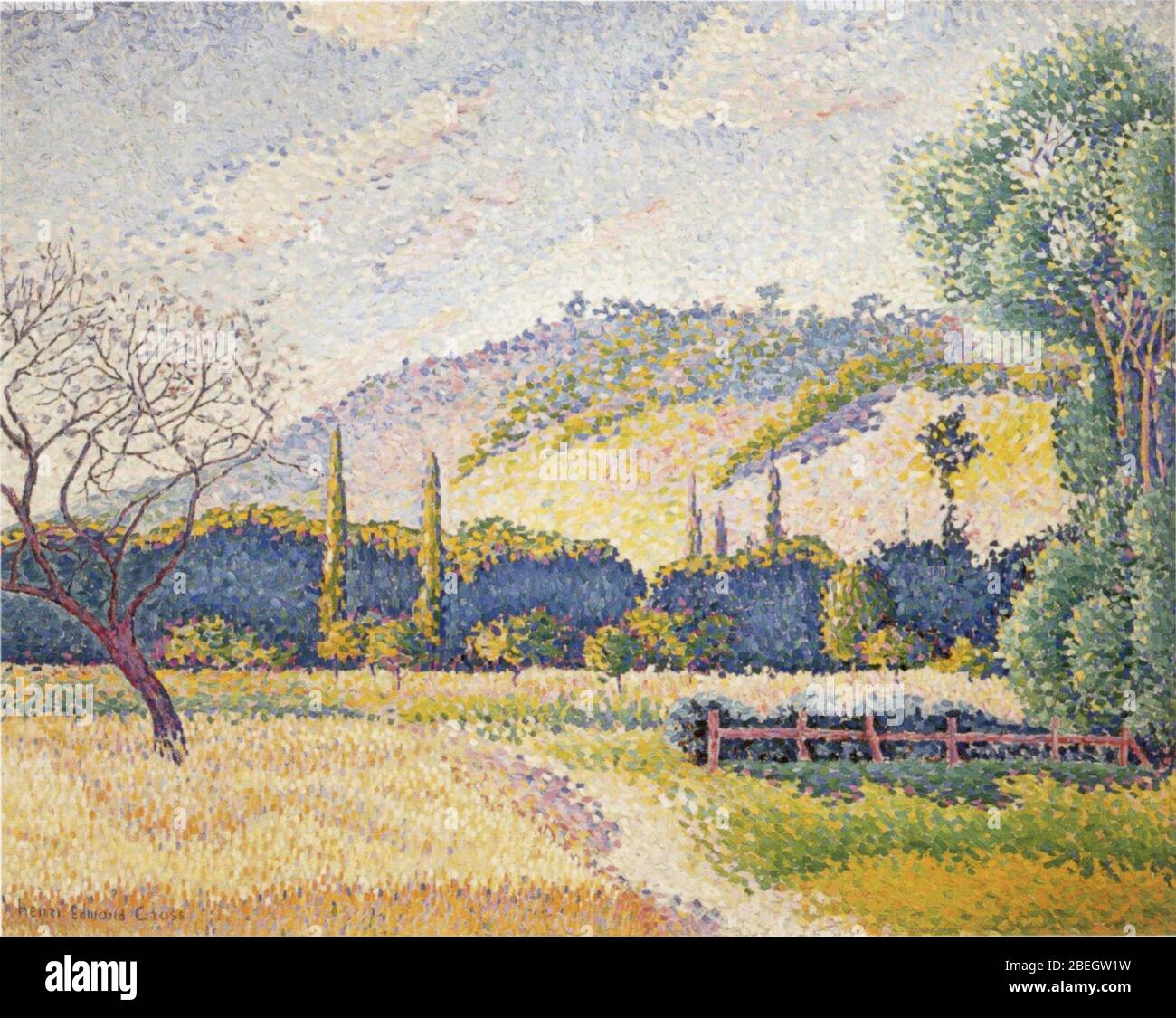 Henri-Edmond Cross (1856-1910) - Landschaft, ca. 1896-99.. Stockfoto