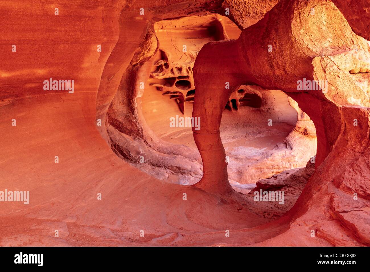 Windstone Arch im Valley of Fire State Park in Nevada Stockfoto