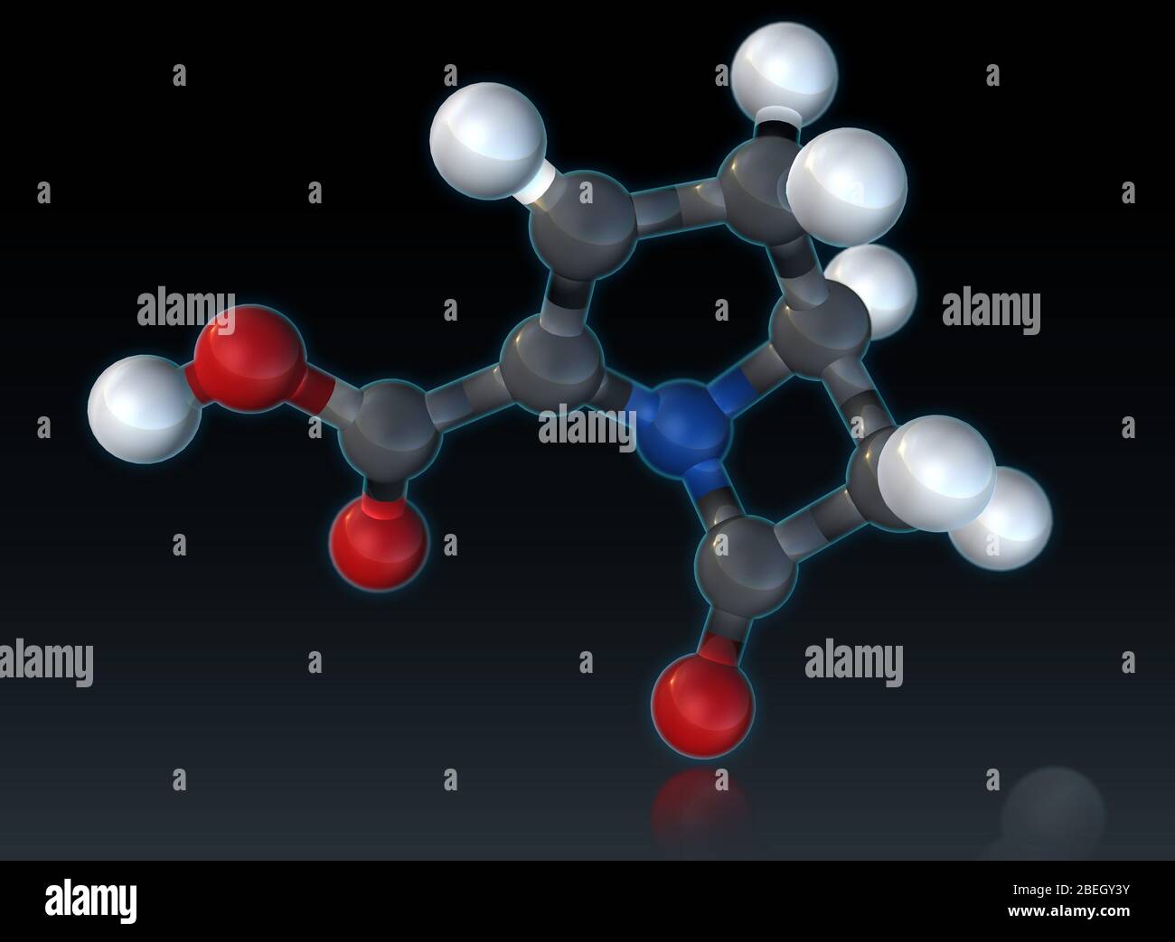 Carbapenem Molekularmodell Stockfoto