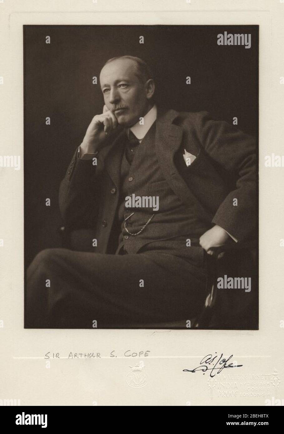 Henry Walter Barnett - Arthur Stockdale Cope. Stockfoto