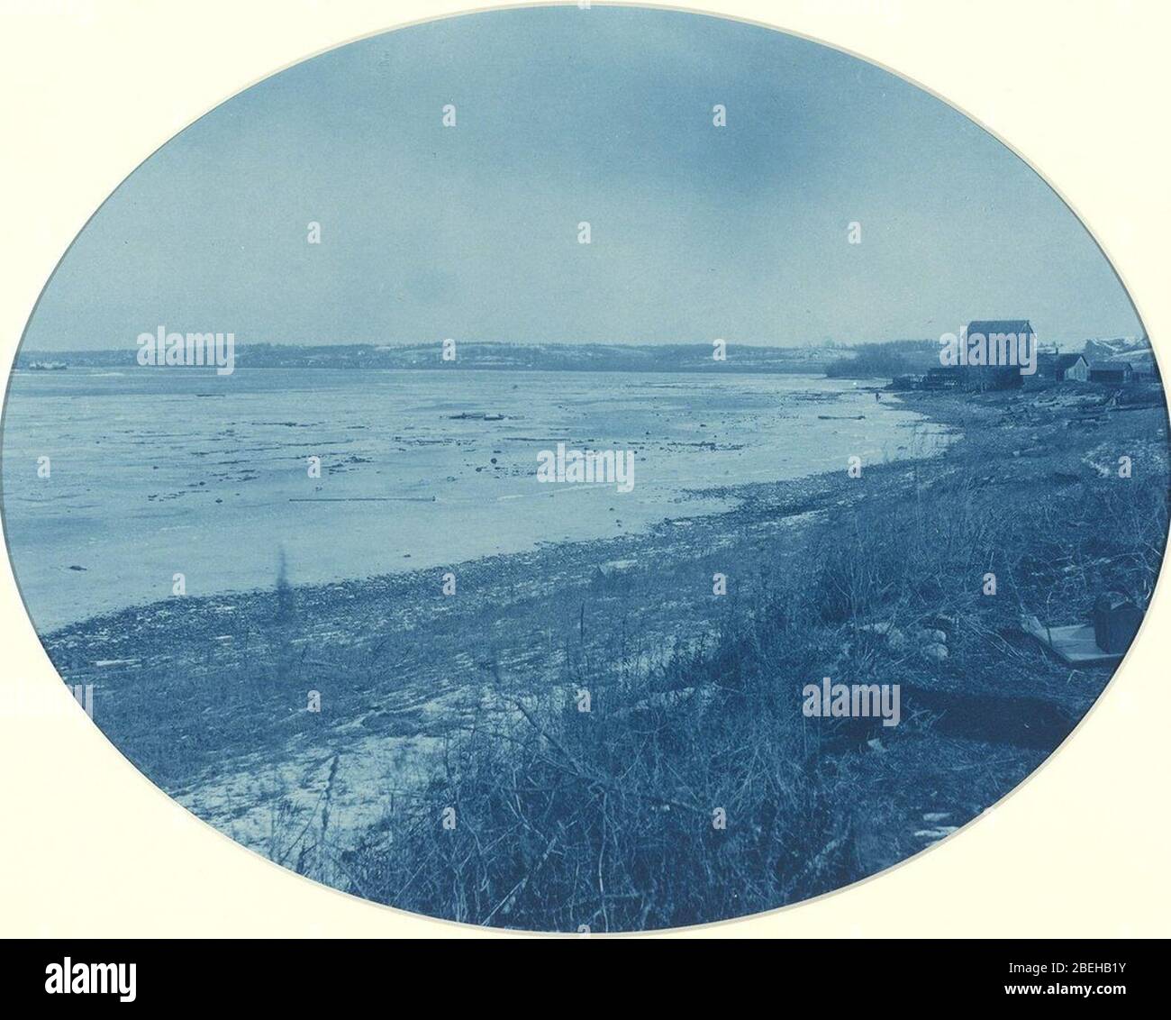 Henry-Peter-Bosse-Cyanotype-Mississippi-14. Stockfoto