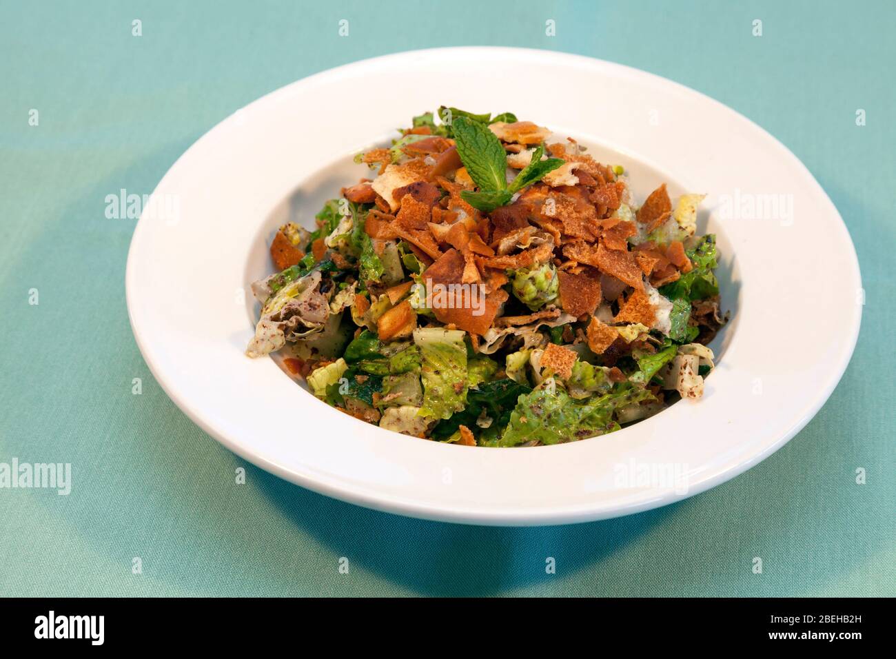 Fattoush Salat, von James D Coppinger/Dembinsky Photo Assoc Stockfoto