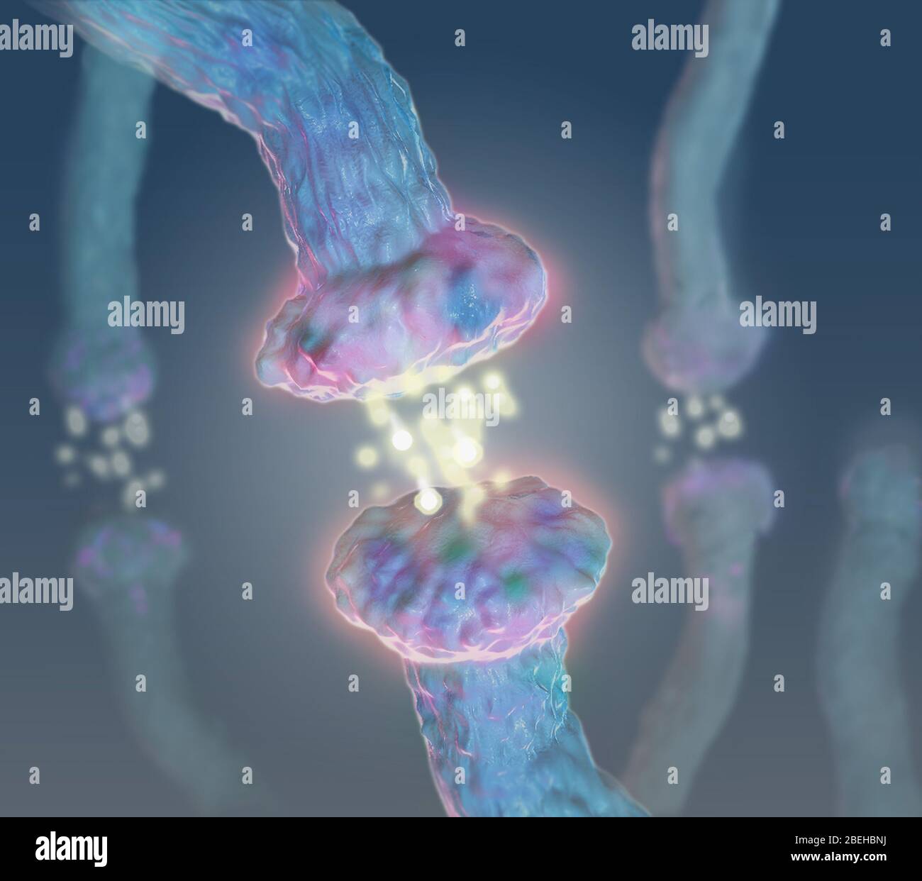 Neurotransmitter, Illustration Stockfoto