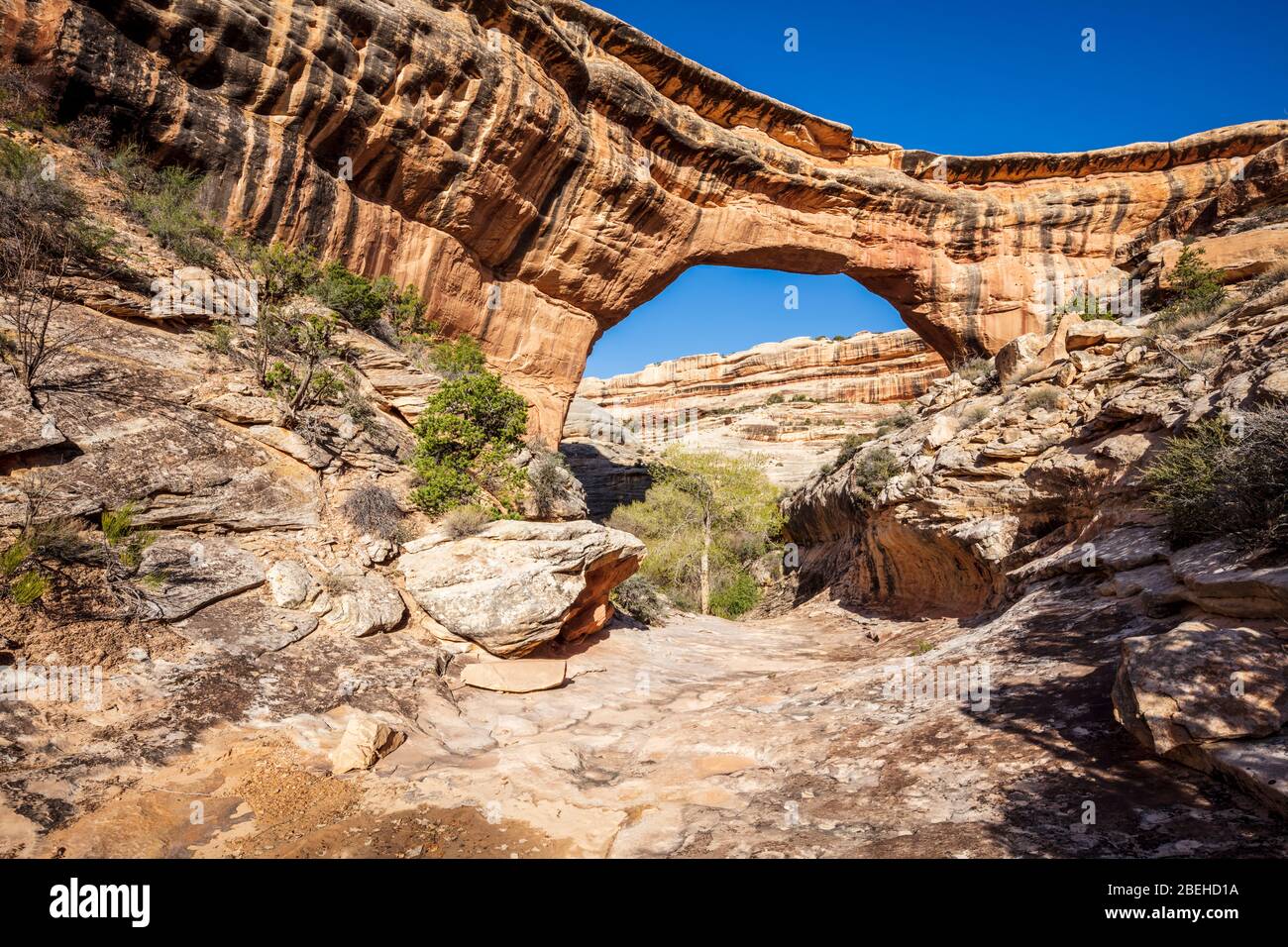 Sipapu Brücke in Natural Bridges National Monument, Stockfoto