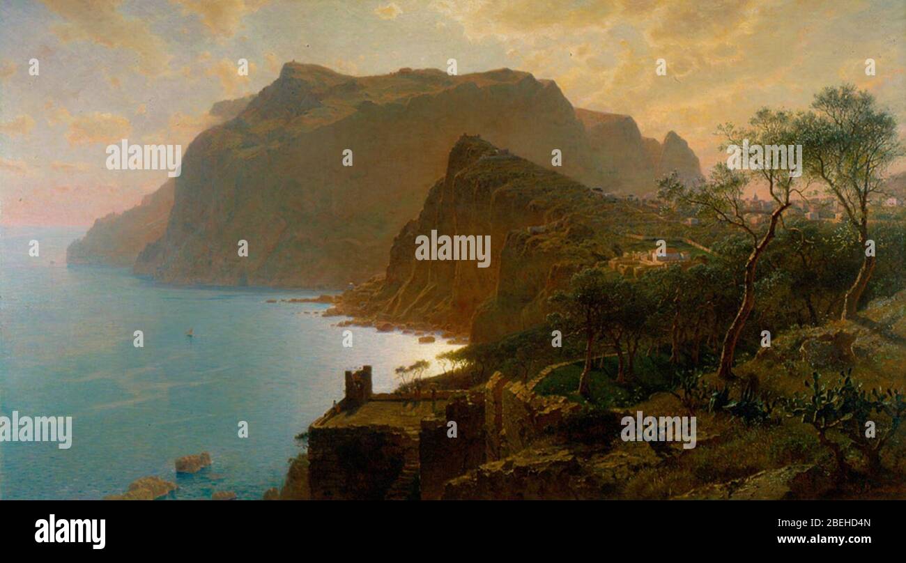 Das Meer von Capri von William Stanley Haseltine, 1875, Stockfoto