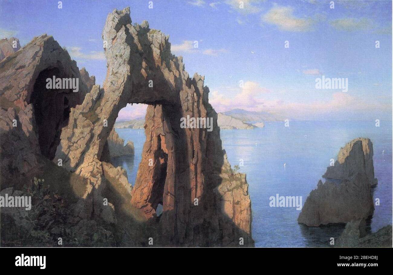 William Stanley Haseltine -- Arco Naturale, Capri. Stockfoto