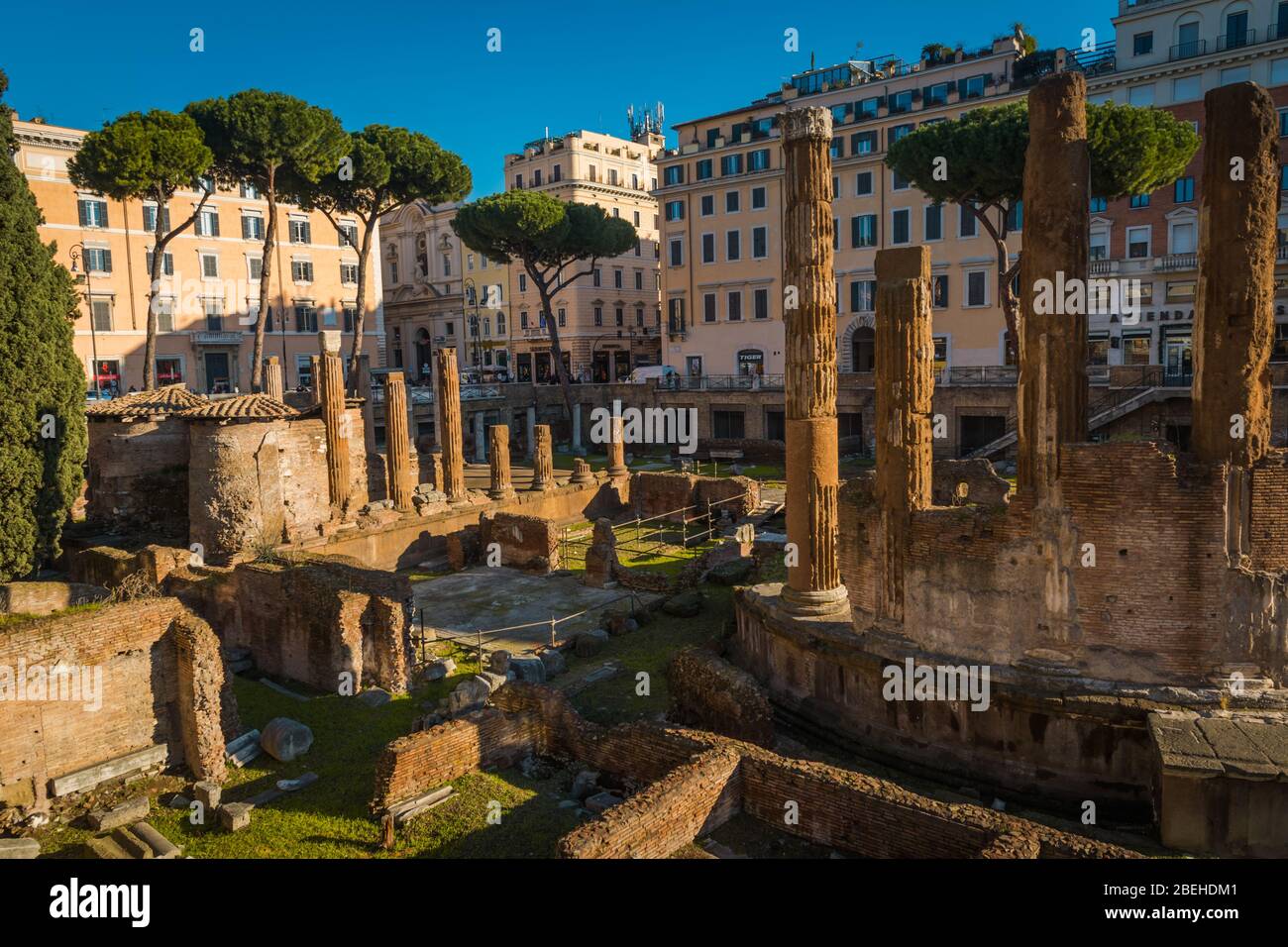Blick auf die Straßen Roms vor der COVID-19-Pandemie Stockfoto