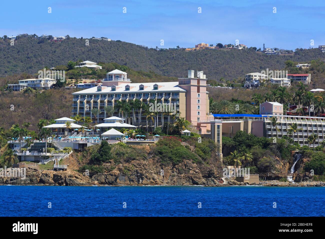 Frenchman's Cove Resort, Charlotte Amalie, St. Thomas, Amerikanische Jungferninseln, Karibik Stockfoto