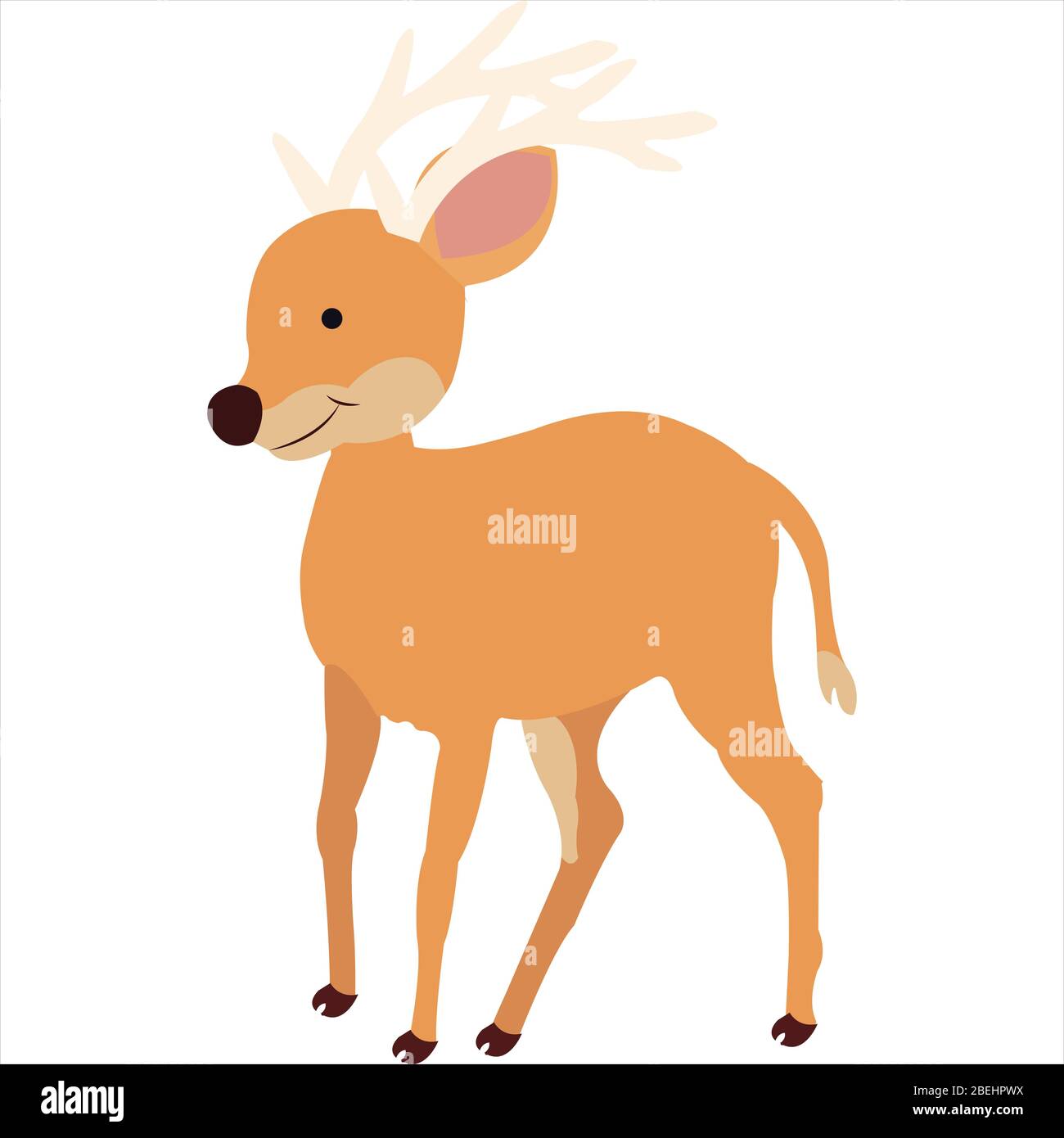 Weihnachten Tier Cartoon Hirsch Clip Art Illustration Stock Vektor
