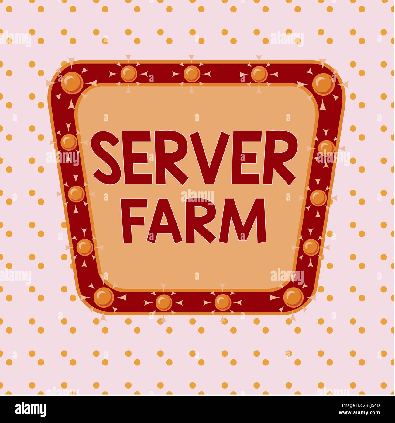 Word Writing Text Server Farm. Geschäftsfoto mit einer Gruppe von Computern, die als Server fungieren und in einem Asymmetrischen, ungleichmäßigen Format untergebracht sind Stockfoto