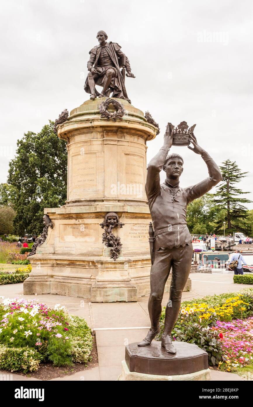 Gower Memorial von Lord Ronald Gower in Bancroft Gardens, Stratford-upon-Avon, Warwickshire, England, GB, Großbritannien Stockfoto