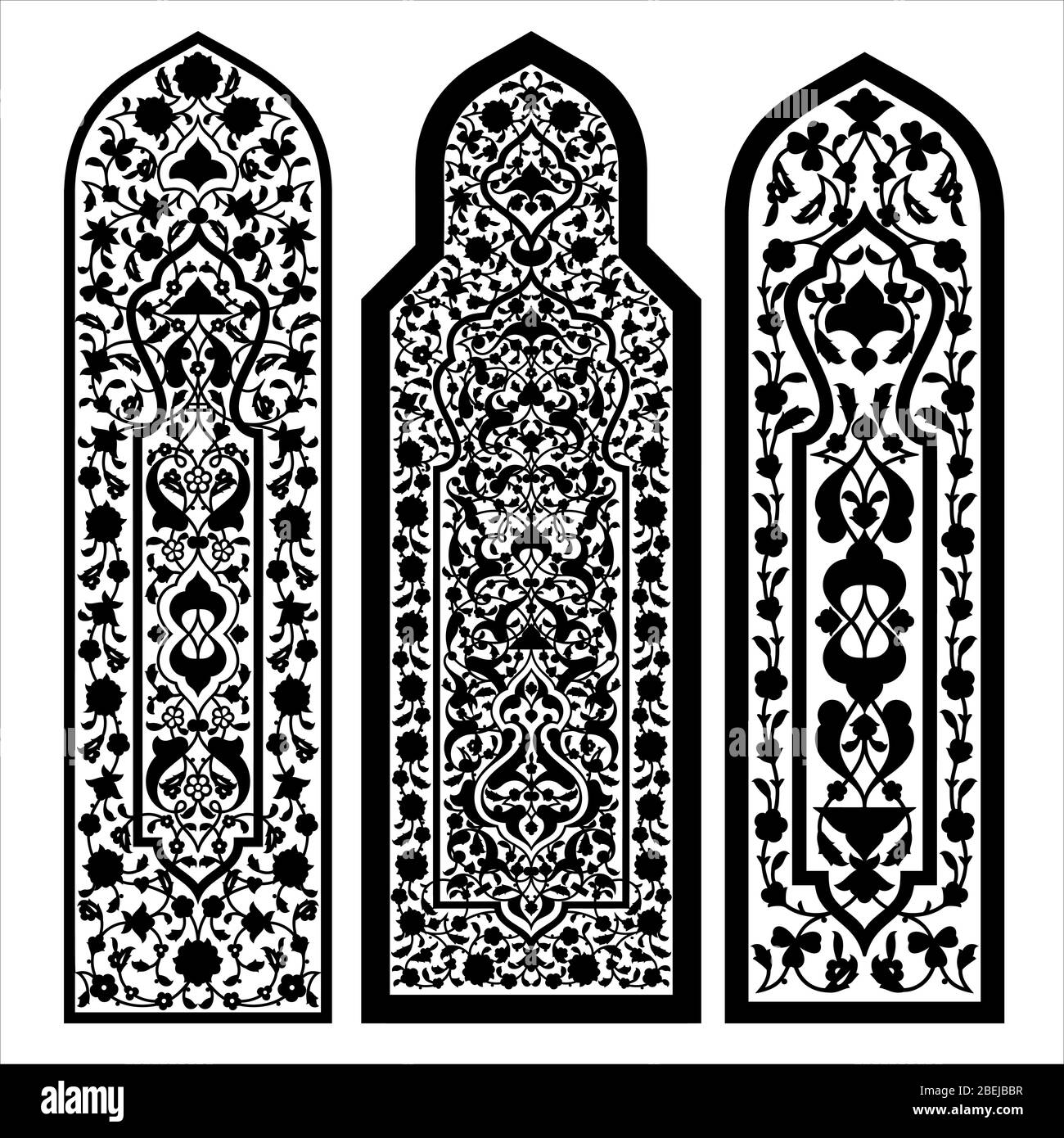 Buntglasfenster auf dem weißen Stock Vektor