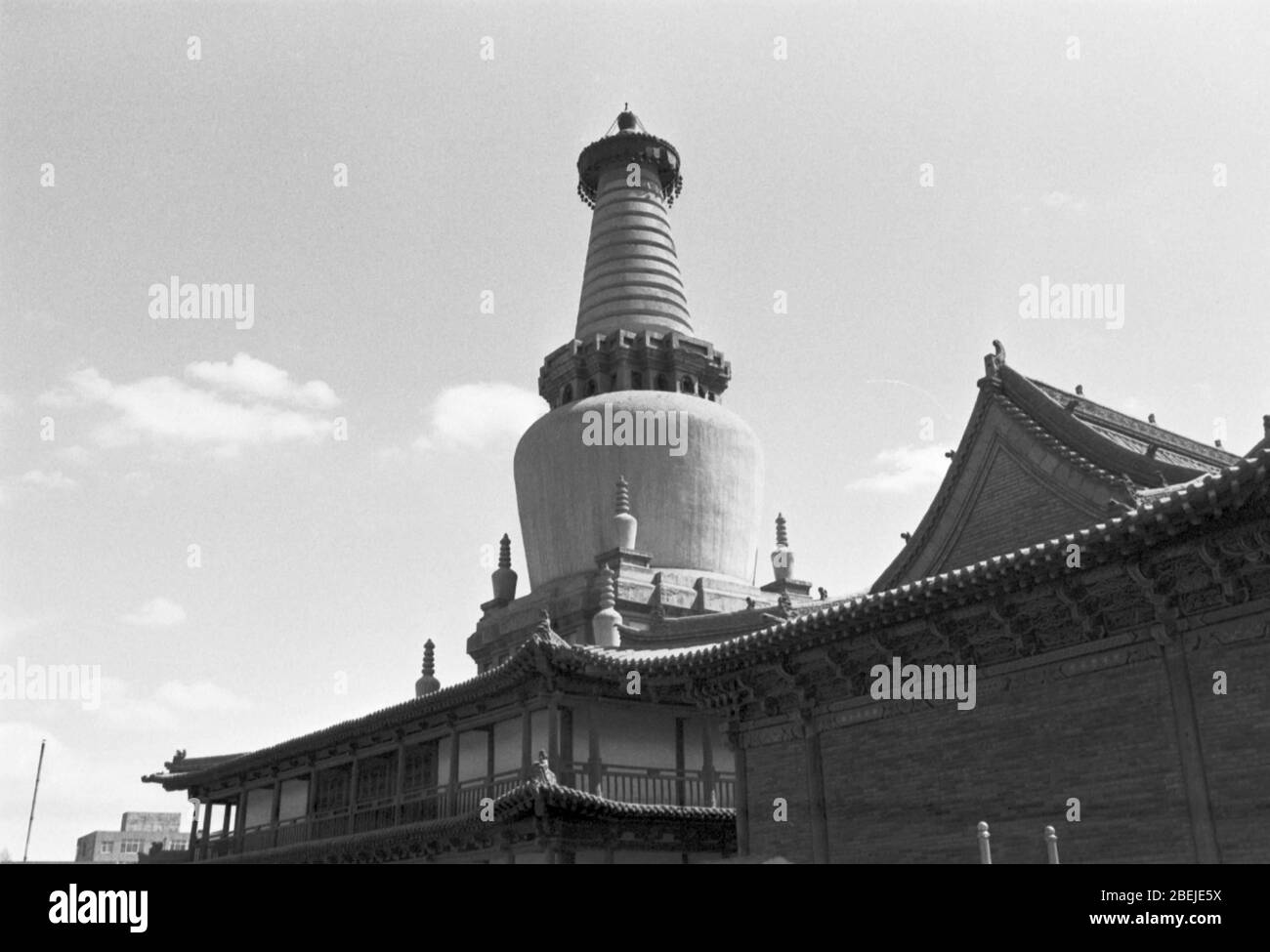 Stupas im Tempel Gansu des Großen Buddha von Zhangye Stockfoto