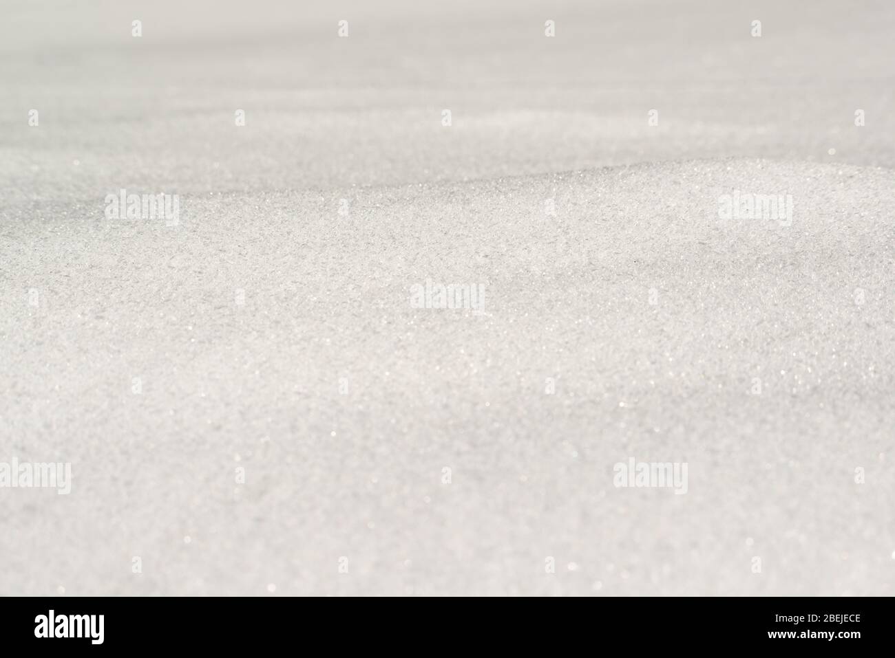 Weißer Schnee Boden Hintergrund Textur, Hintergrund, Design, Konzept, Leerraum. Stockfoto
