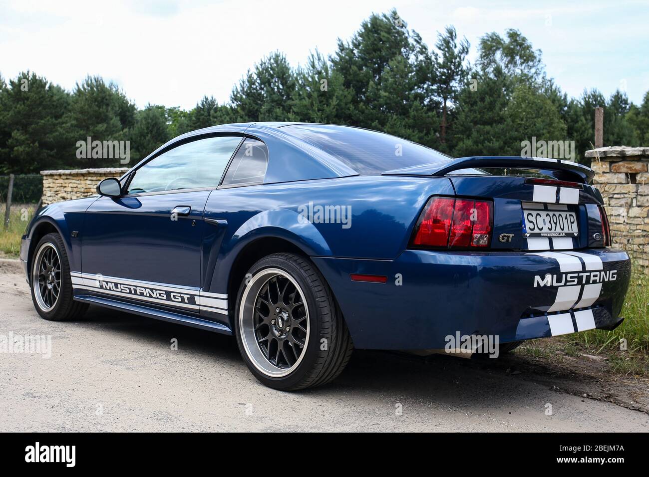 Czestochowa, Polen - 02. Mai 2019: Ford Mustang de luxe V8 GT Stockfoto