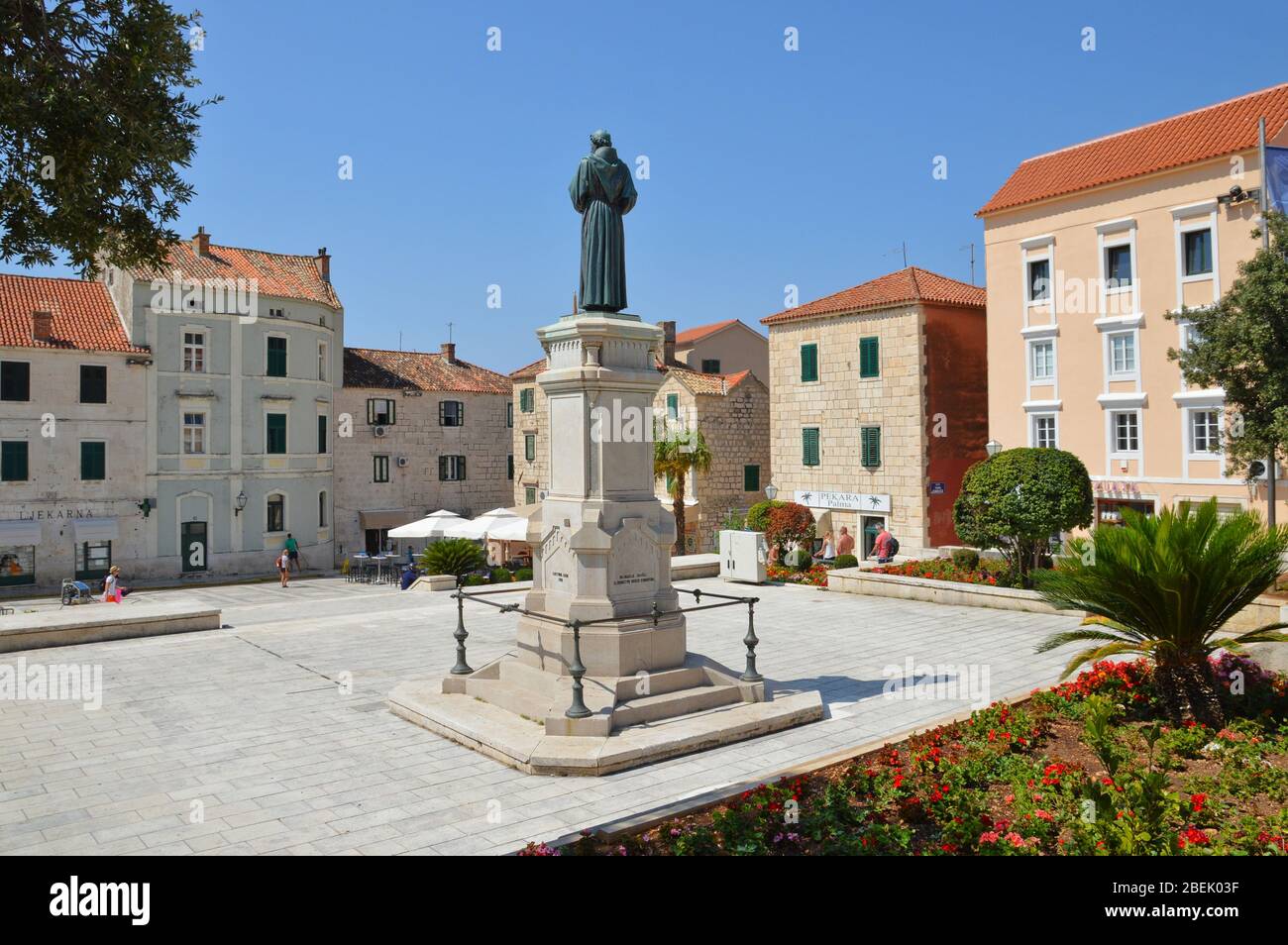 Bild von Makarska, touristische Stadt in Kroatien Stockfoto