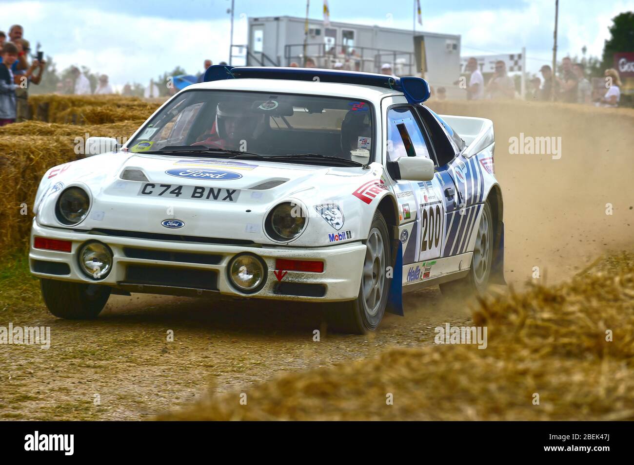 Terry Maynard, Ford RS200, Forest Rally Stage, Goodwood Festival of Speed, 2017, Peaks of Performance, Motorsport Game Changers, Automobile, Autos, Stockfoto