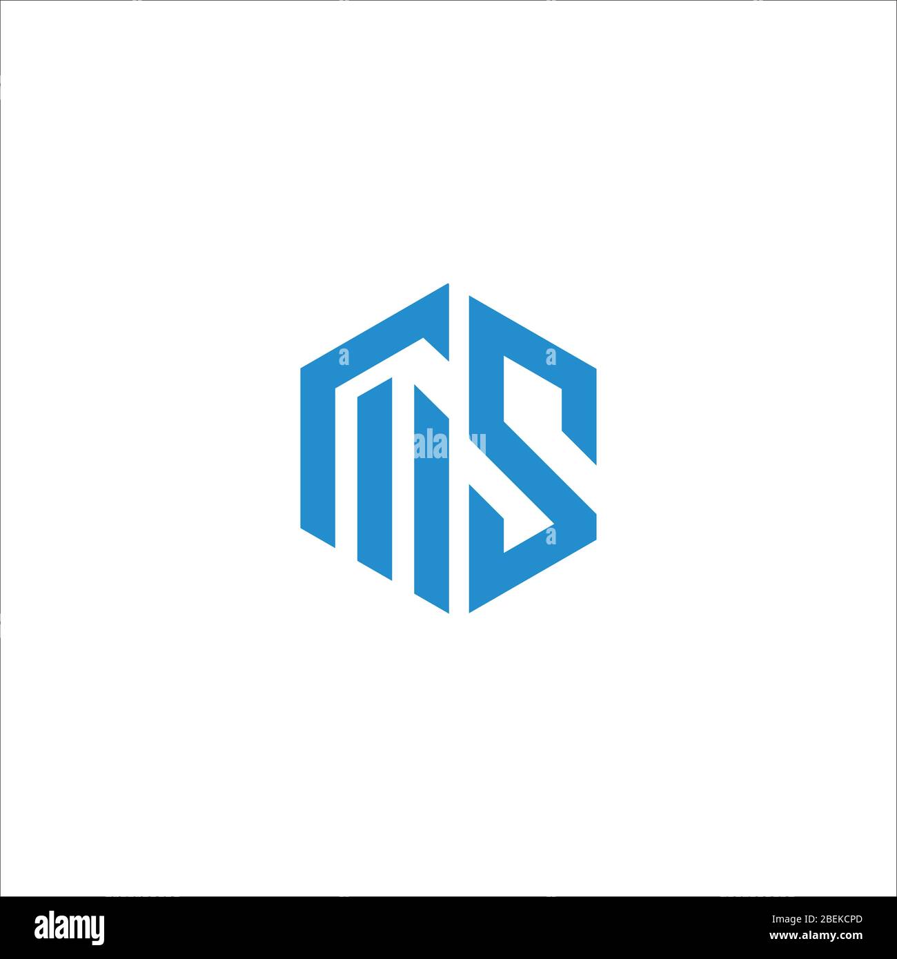 Vorlage für das ursprüngliche WS-Logo oder das sw-Logo Stock Vektor