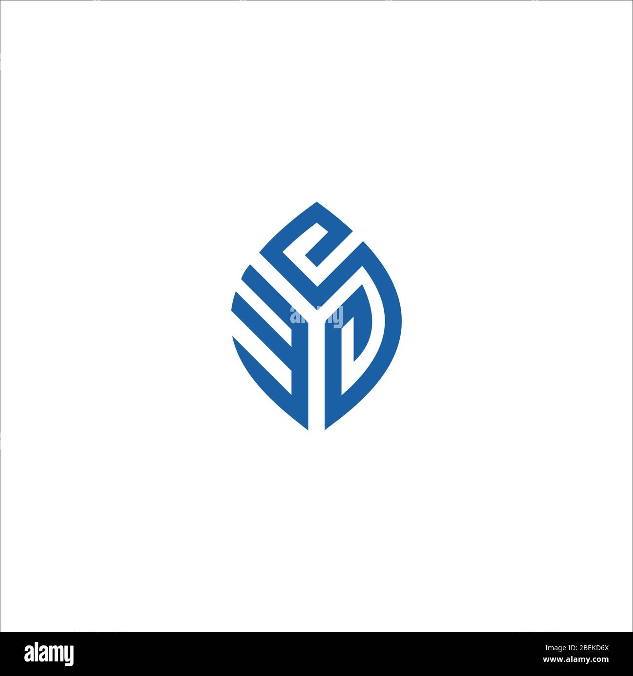 Vorlage für das ursprüngliche WS-Logo oder das sw-Logo Stock Vektor