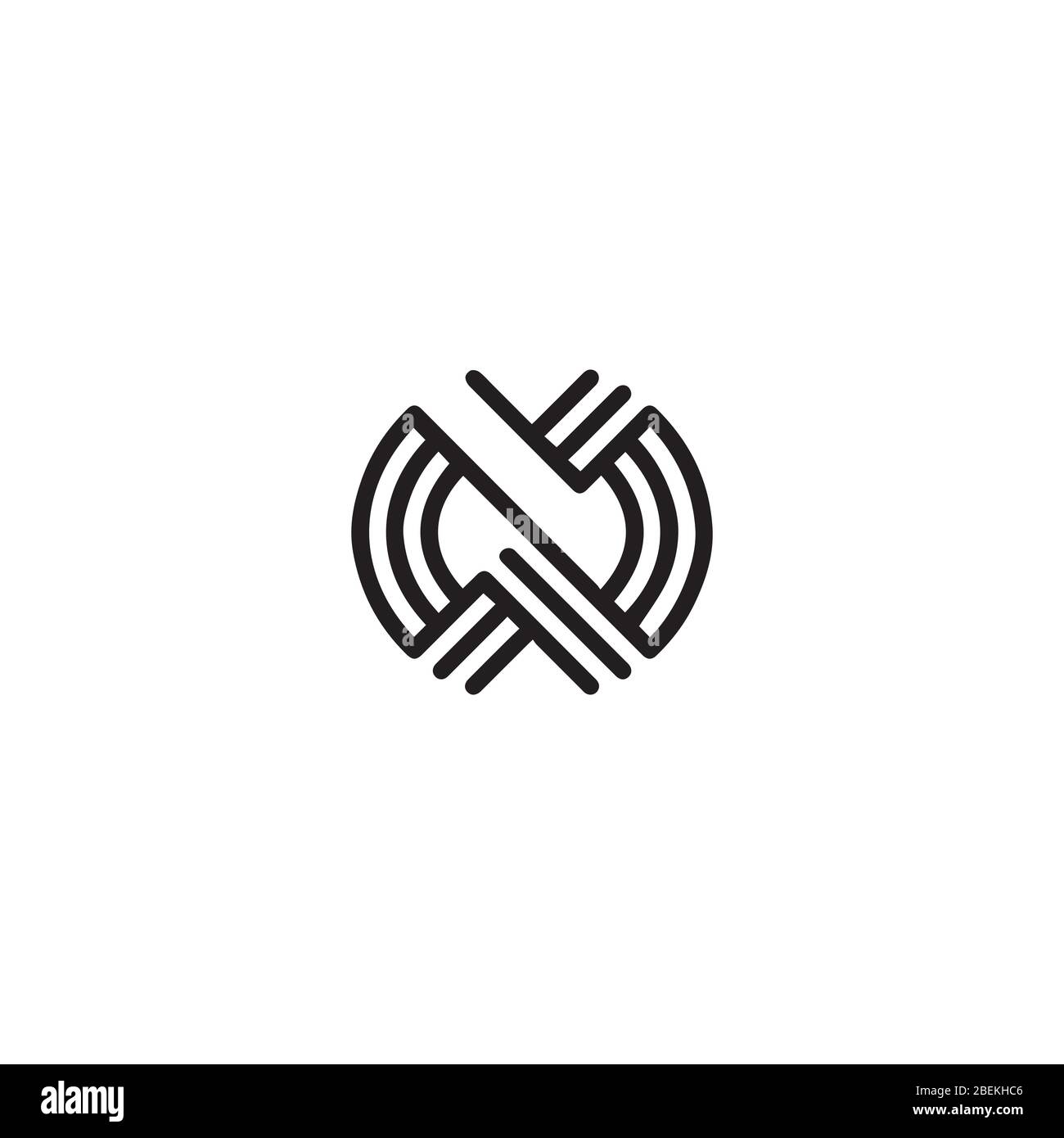 Vorlage für das WM-Logo oder das mw-Logo als Vektor-Design Stock Vektor