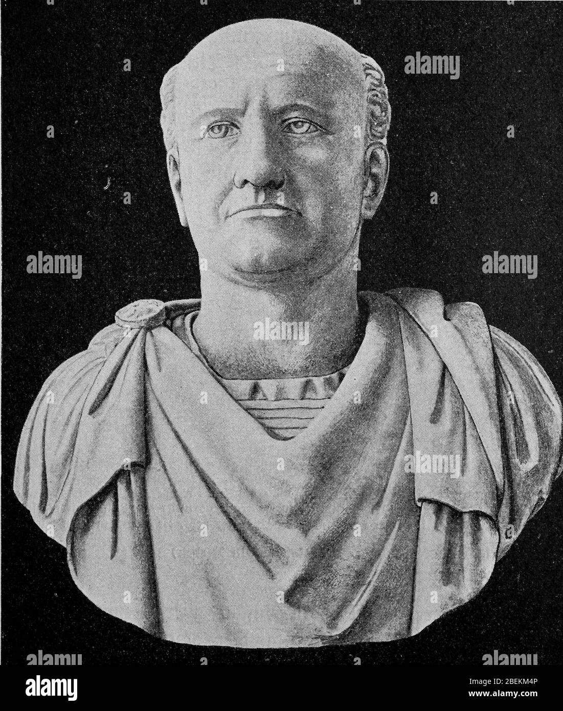 Vespasian, 17 November 9 - 23 Juni 79, war römischer Kaiser vom 1. Juli 69 bis zu seinem Tod. Sein Geburtsname war Titus Flavius Vespasianus, als Kaiser nahm er den Namen Kaiser Caesar Vespasianus Augustus / Vespasian, 17. Bis 23. November. Juni 79, war vom 1. Juli 69 bis zu seinem Tod römischer Kaiser. Sein Name war Titus Flavius Vespasianus, als Kaiser führte er den Namen Imperator Caesar Vespasianus Augustus, historisch, digital verbesserte Reproduktion eines Originals aus dem 19. Jahrhundert / digitale Reproduktion einer Originalvorlage aus dem 19. Jahrhundert Stockfoto