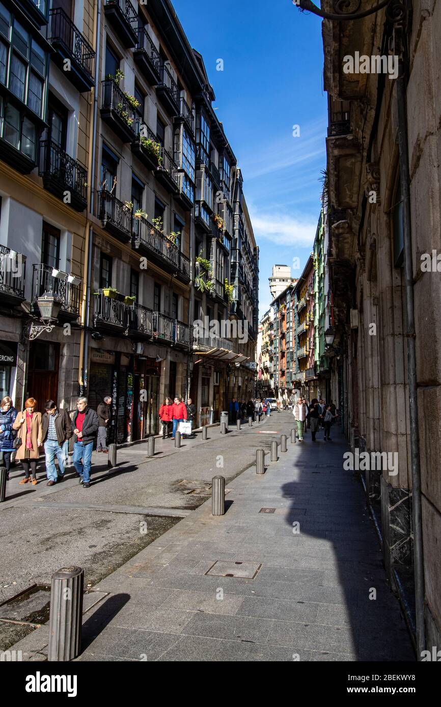 Streetlife, Altstadt, Bilbao Stockfoto