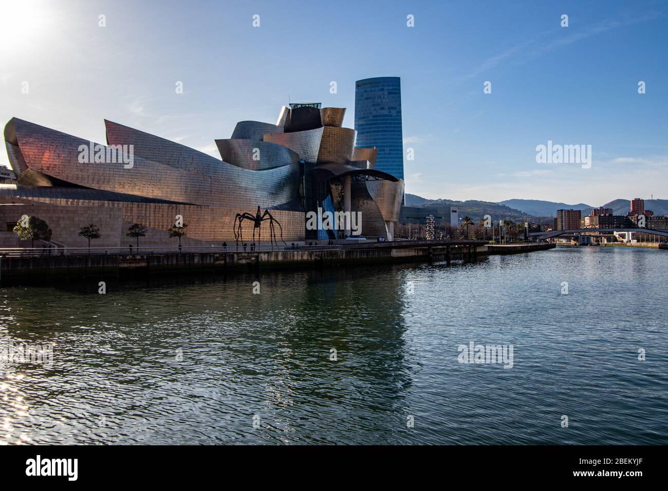 Guggenheim Museum mit Louise Bourgeois' Maman, Guggenheim museum, Bilbao Stockfoto