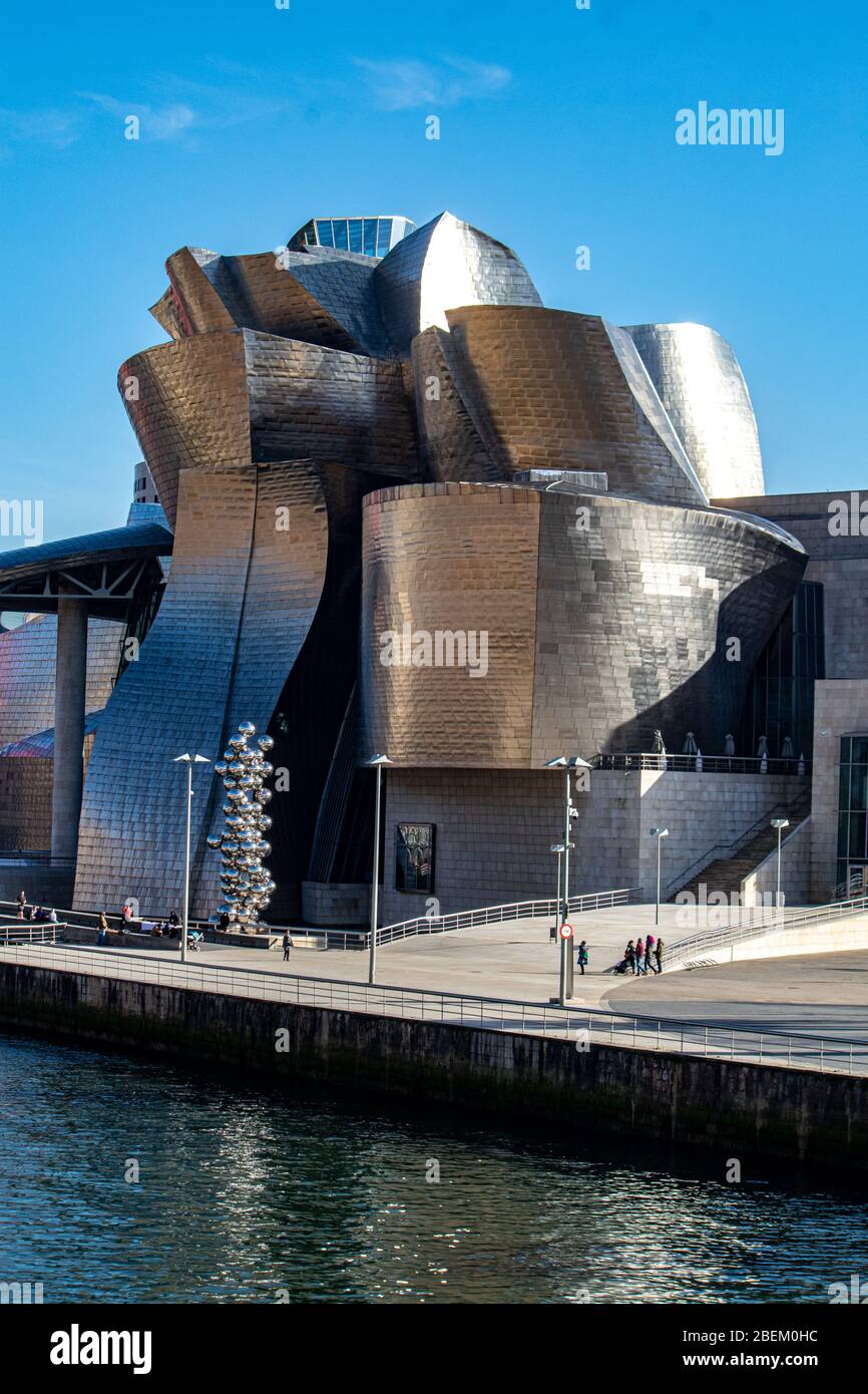 Guggenheimmuseum, Bilbao Stockfoto