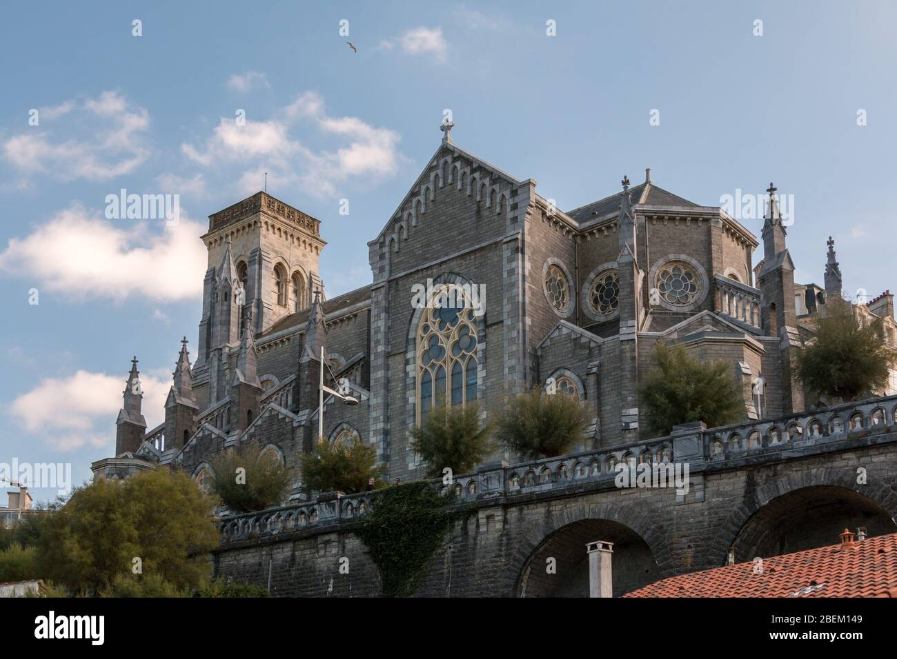 Die Église Sainte-Eugénie in Biarritz, Frankreich Stockfoto