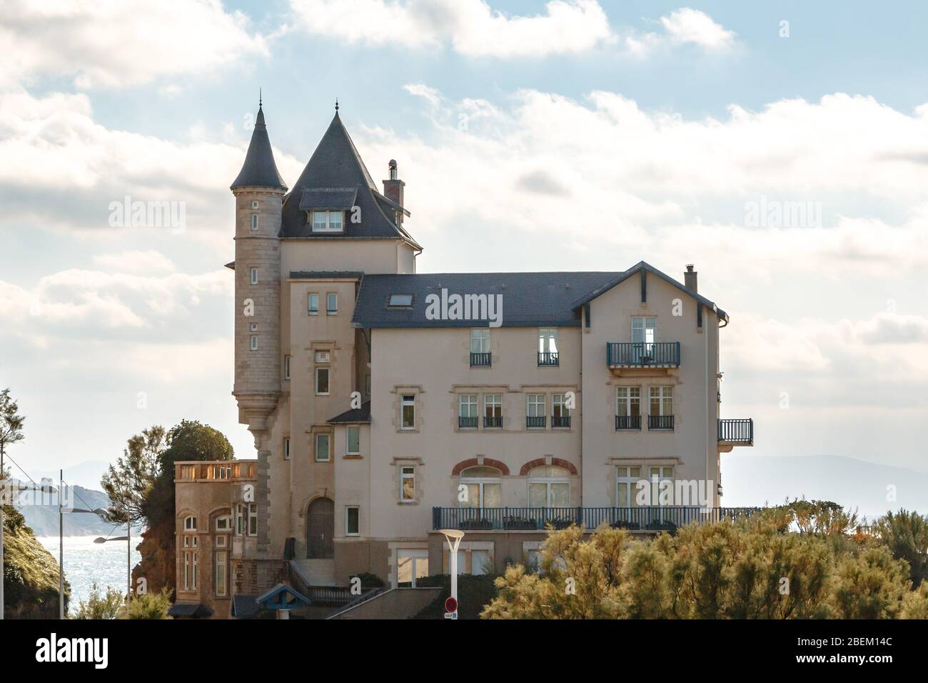 Die Villa Belza in Biarritz, Frankreich Stockfoto