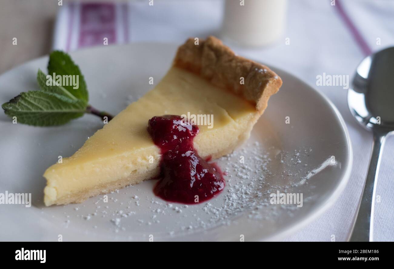 Nachtisch mit Zitronenherz im Elmley Nature Reserve, Isle of Sheppey, Kent Stockfoto