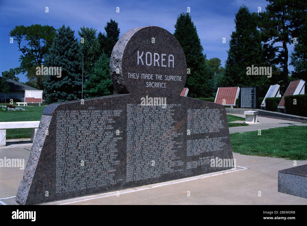 Veterans Memorial Gardens, Antelope Park, Lincoln, Nebraska Stockfoto