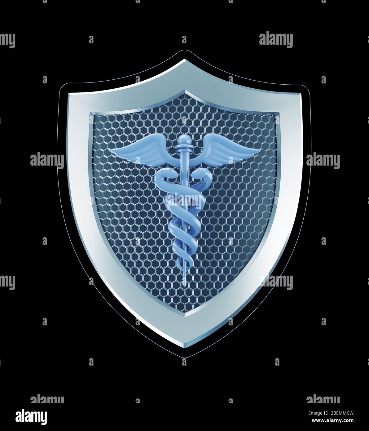 Medizinisches Sicherheitszeichen Stockfoto
