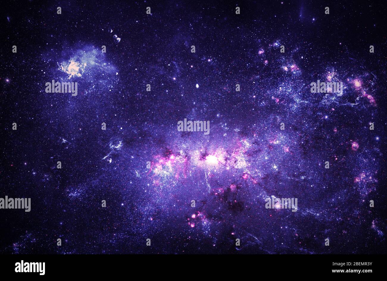 Deep Space Galaxie und Nebel Stockfoto