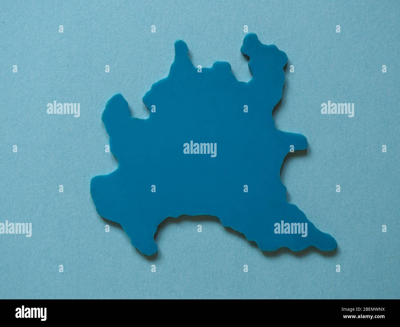 Italienische Lombardei (Lombardei) Region als plastische Form Stockfoto