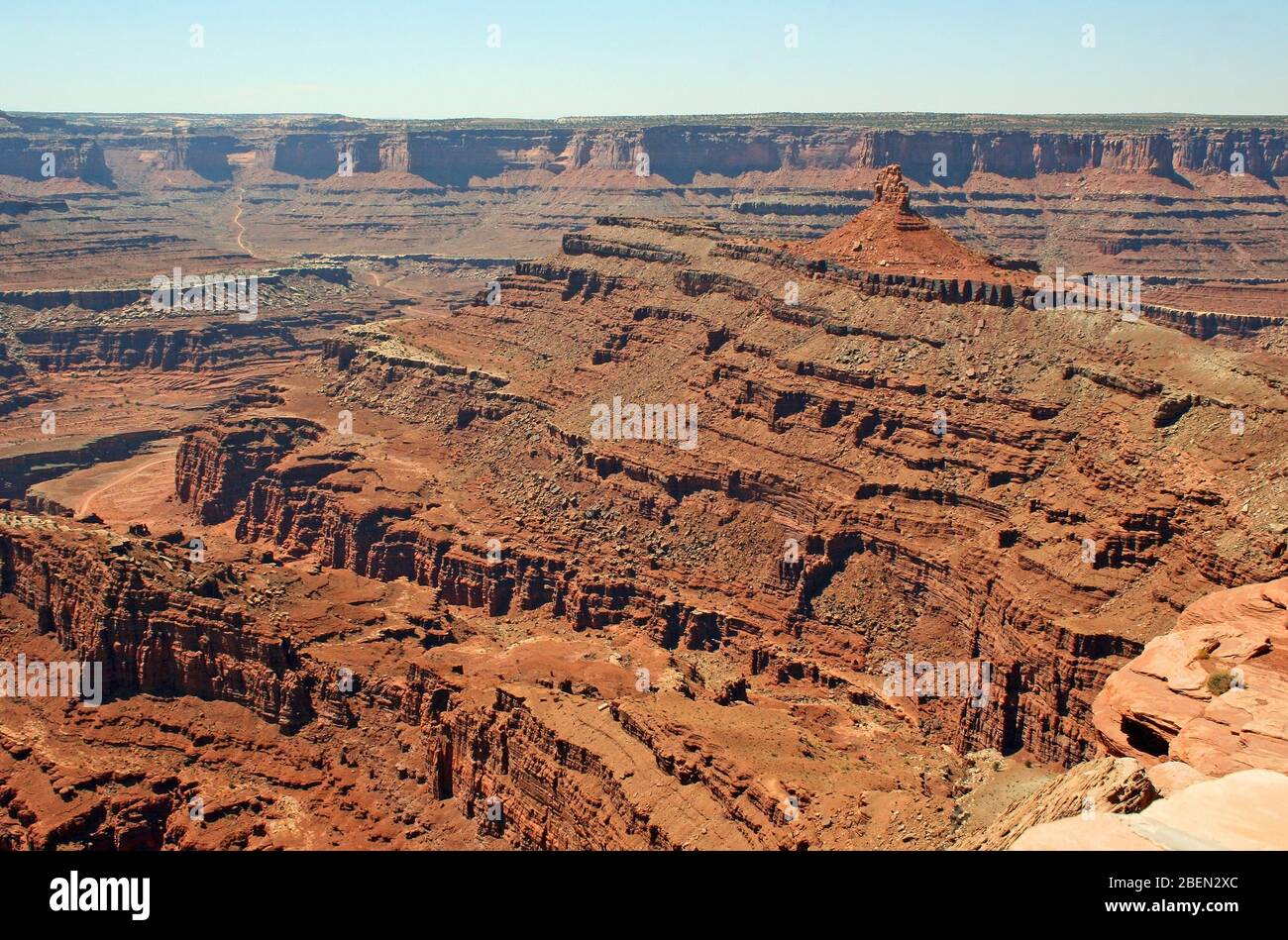 Erodierte Landschaft im Canyonlands NP, Utah Stockfoto