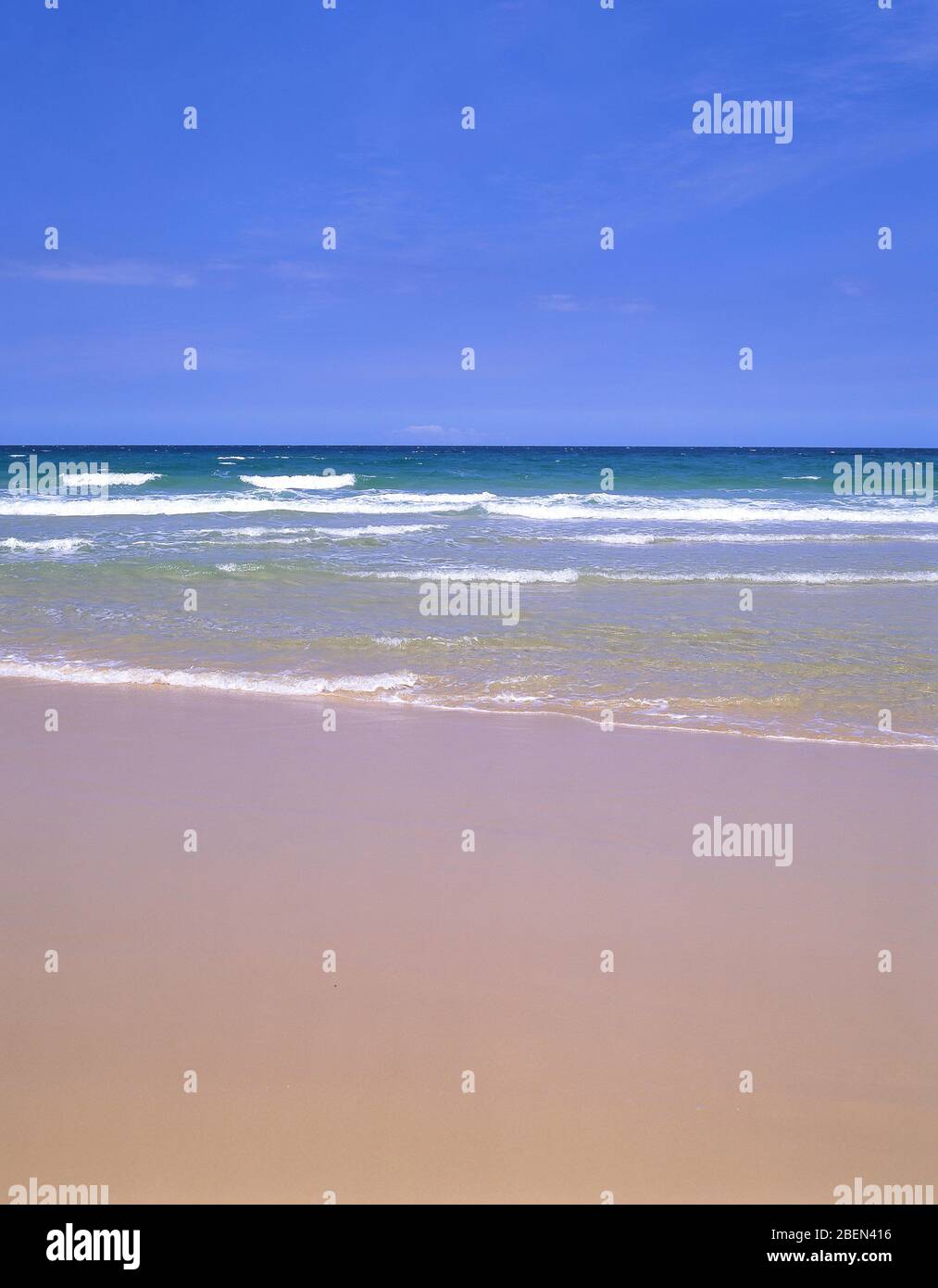 Strandblick, Noosa Heads, Shire of Noosa, Sunshine Coast, Queensland, Australien Stockfoto