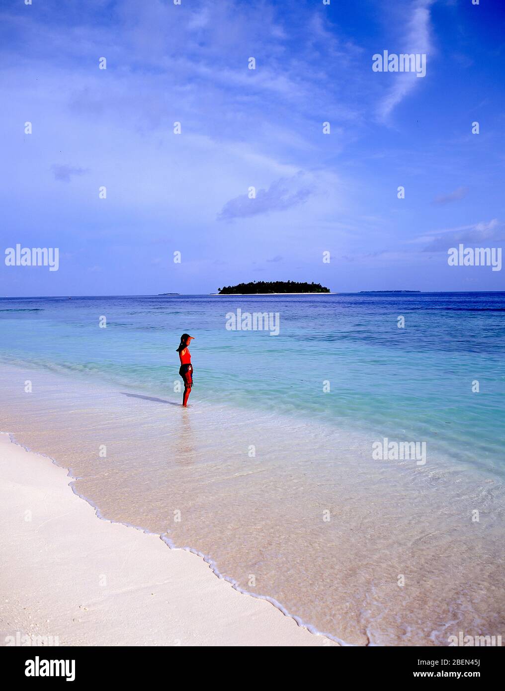 Kuda Bandos von der Insel Bandos, Kaafu Atoll, Republik Malediven Stockfoto