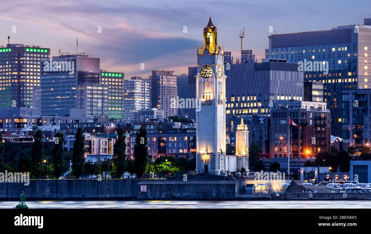 Blick auf die Innenstadt von Montreal, Quebec, Kanada Stockfoto