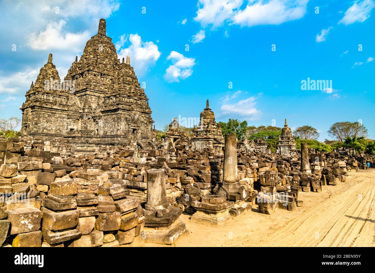Sewu Tempel in Prambanan in Zentral-Java, Indonesien Stockfoto