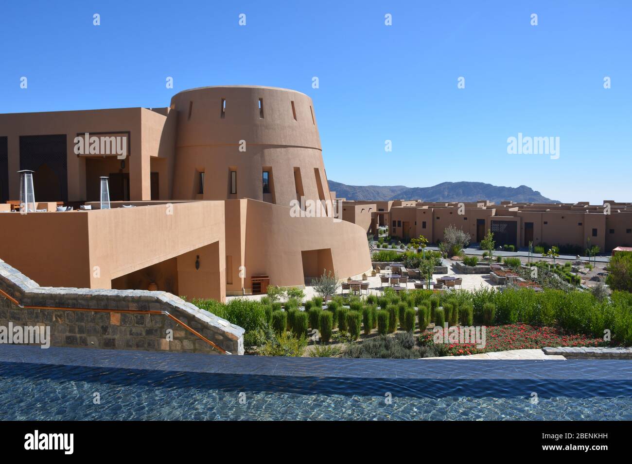 Anantara Al Jabal Al Akhdar Hotel, Jebel Akhdar, Oman Stockfoto