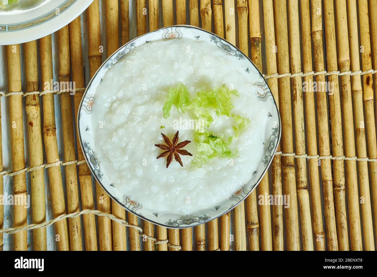 Congee Art von Reis Brei oder Grütze. Nahrung der Tamilen des alten Indien Stockfoto