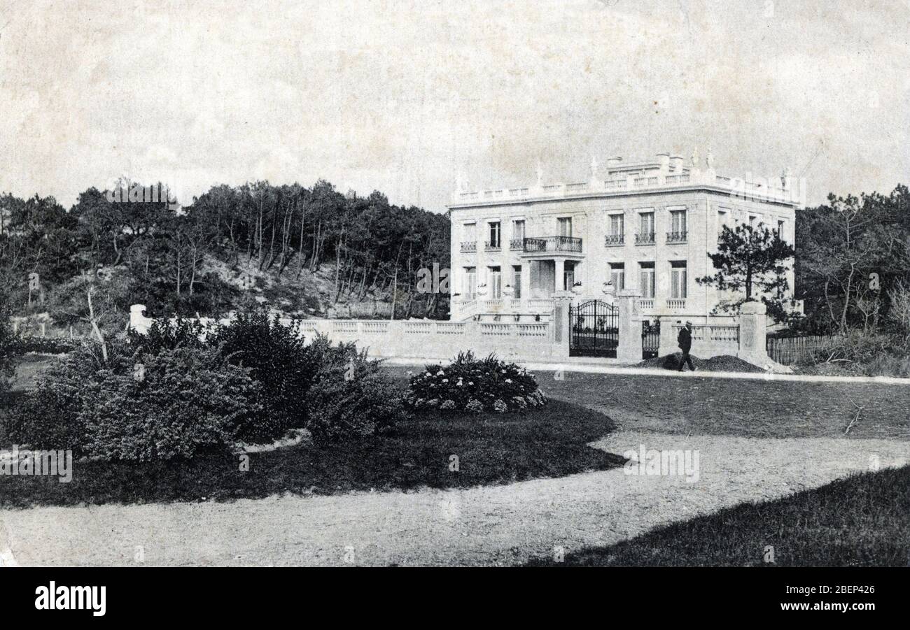 Vue du Petit Chateau au Touquet Paris Plage (Touquet-Paris-Plage) dans le Pas-de-Calais Carte postale 1910 Collection privee Stockfoto