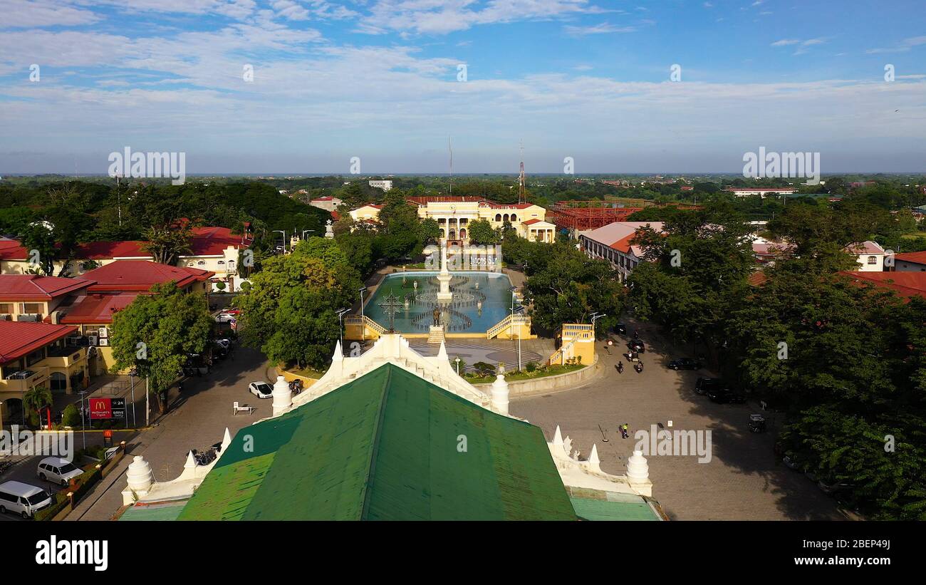 Historische Kolonialstadt im spanischen Stil Vigan. Historische Gebäude in Vigan, Weltkulturerbe von Unesko. Reisekonzept. Stockfoto