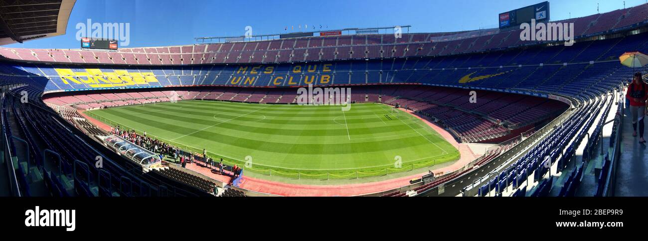 Camp nou Stockfoto