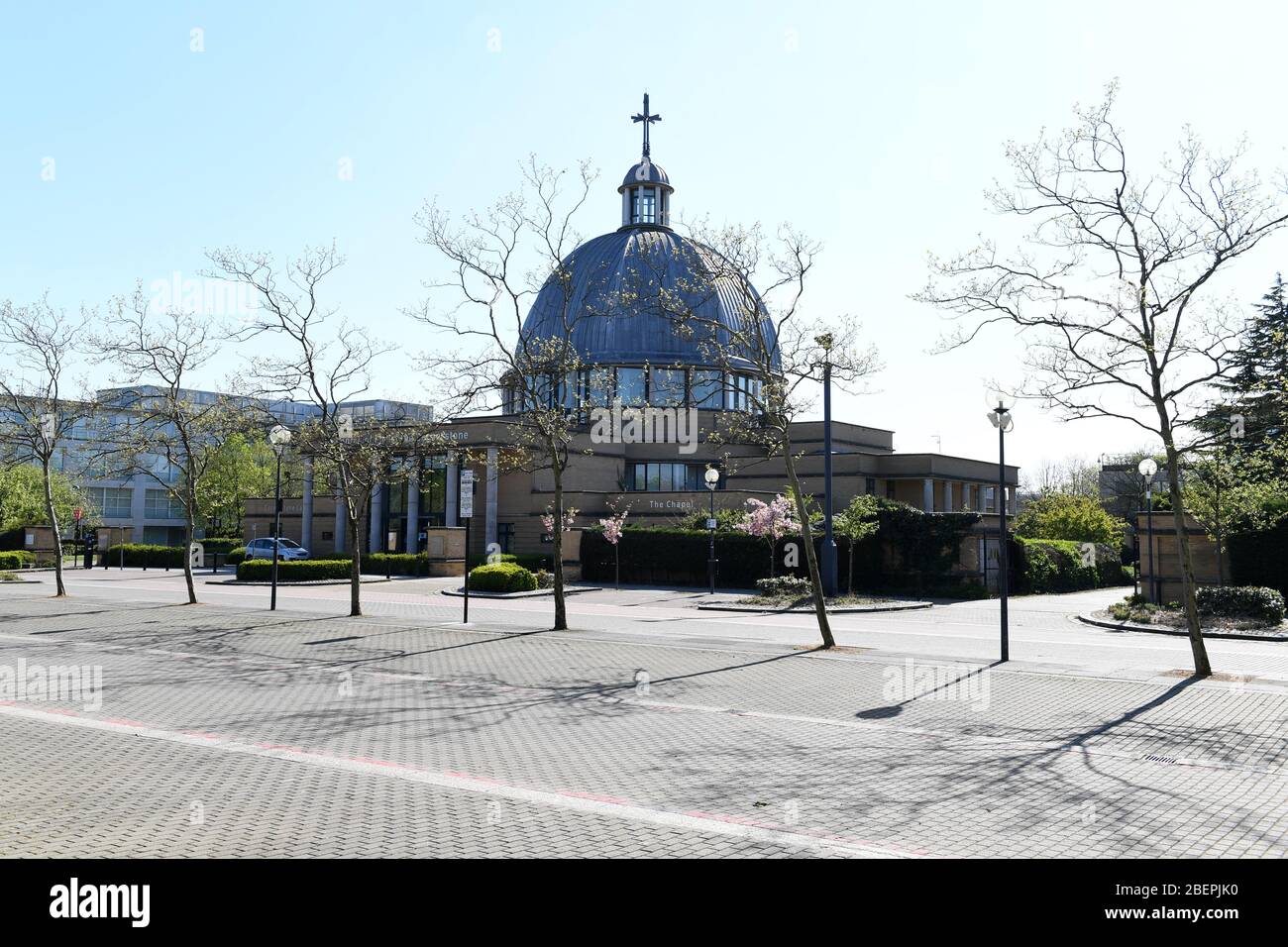 Milton Keynes Center MK-Shops Eingang Bürgerbüros Bibliothek Stockfoto