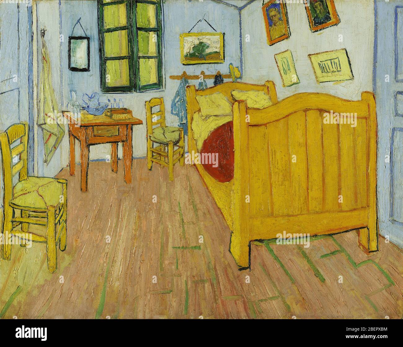 Schlafzimmer in Arles von V.Van Gogh 1888. Das Van Gogh Museum, Amsterdam Stockfoto