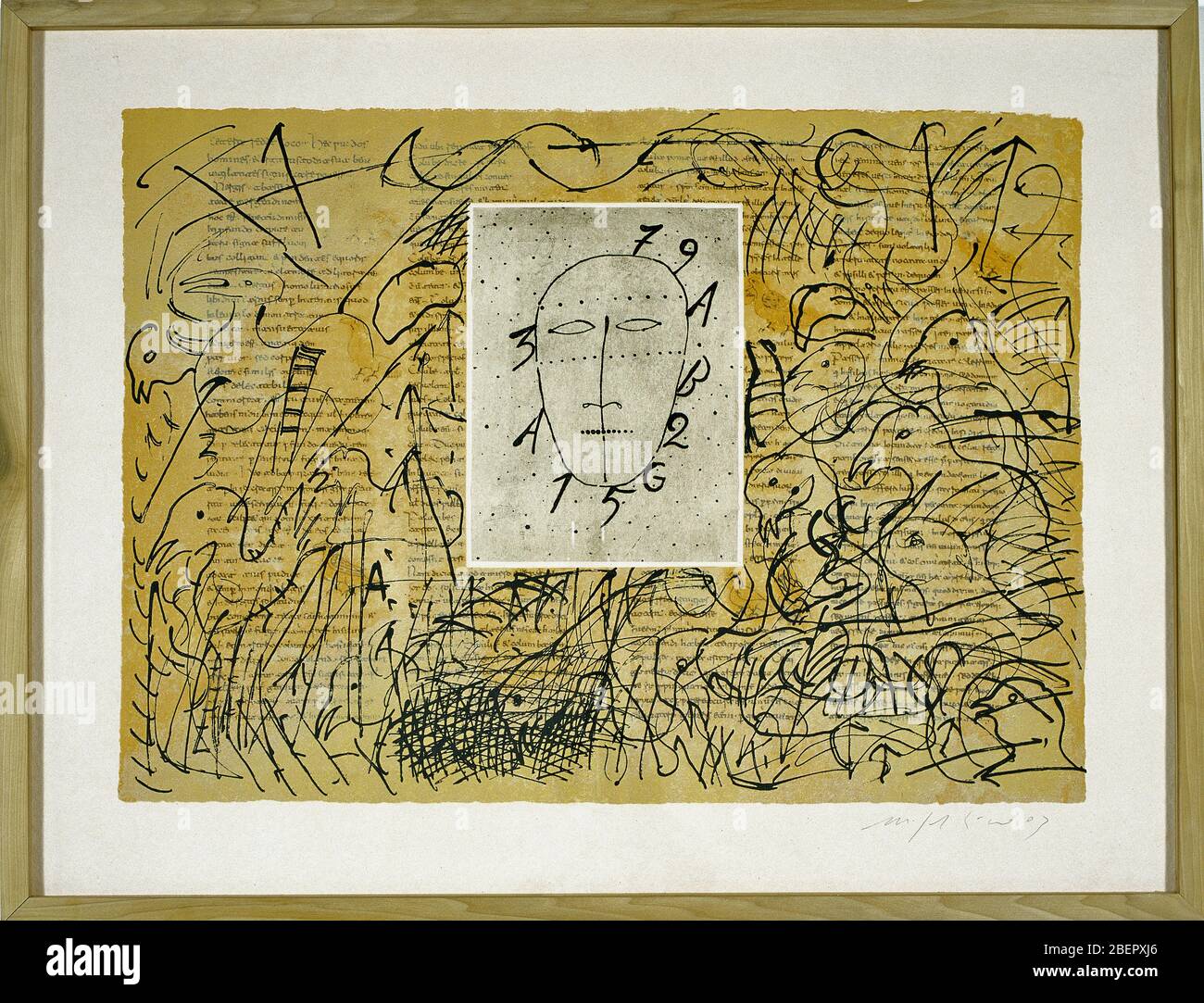 RABANUS MAURUS Kunstwerk Mimmo Paladino Ausstellung Luoghi del Contemporaneo im CAMUSAC Museum of Contemporary Art Cassino (FR) Italien Stockfoto